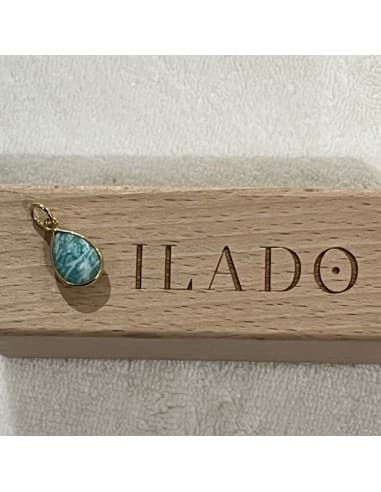 Goutte de Pierre Bienfaisante pour Bola Amazonite - Or Jaune