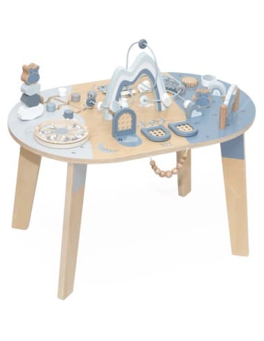 Table Multi-Activités enfant en Bois Bleue - LabelLabel