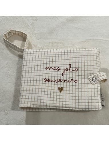 Album photo en Tissu - Gaze Ă Petits Carreaux - Mes Jolis Souvenirs