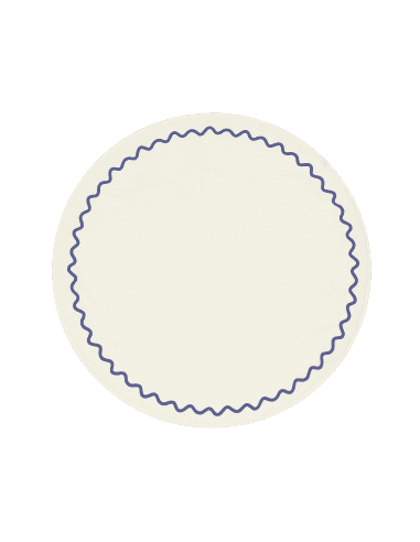 Tapis Rond Vibes Nobodinoz 105 cm Bleu