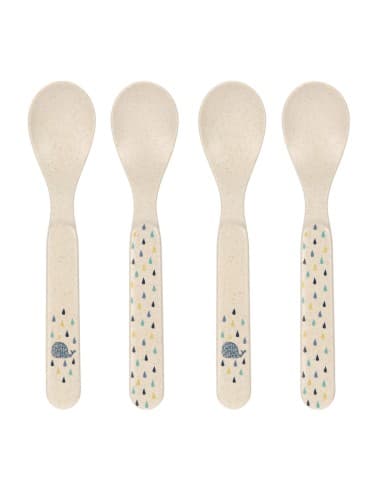 Lot de 4 Petites Cuillères Enfant Little Water Baleine