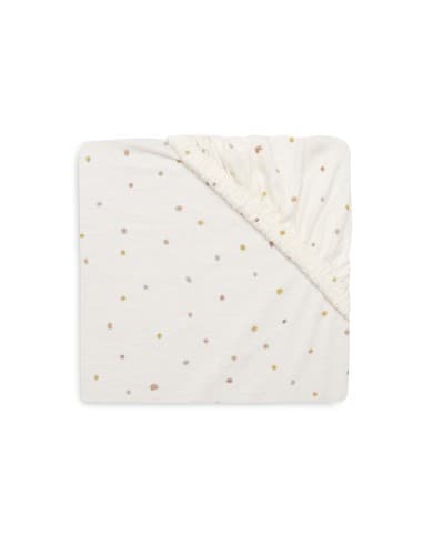 Drap housse en jersey de coton - Kangourou Dusty Dot 40/50 x 80/90 cm