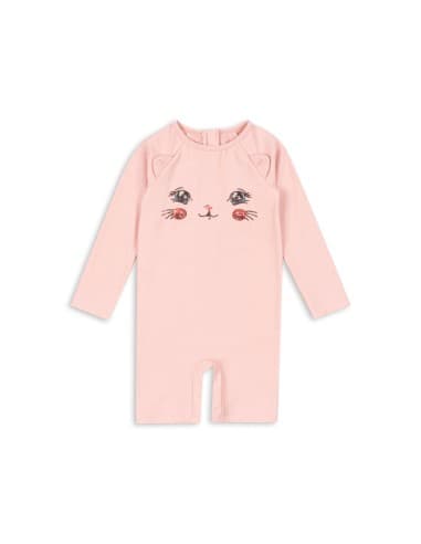 Combinaison de bain maillot de bain Anti-UV Kitty Powder Pink Rose 9 mois