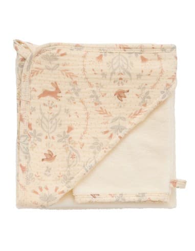 Cape de bain & Gant de toilette Bambou Enchanted Garden Beige