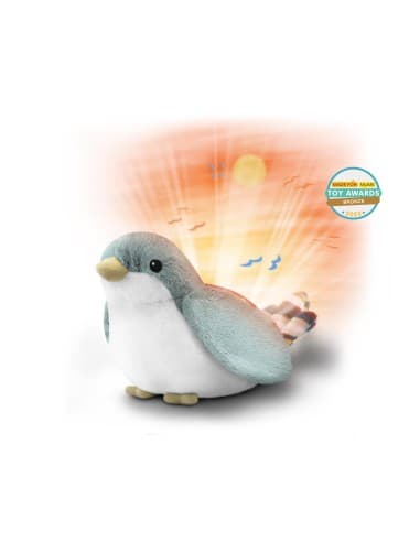 Peluche projecteur coucher de soleil Shally le moineau