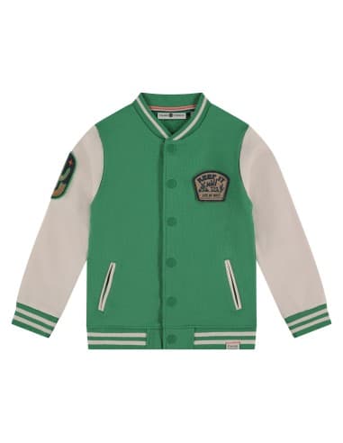 Veste Teddy Enfant Stains & Stories – Teddy Bicolore en Coton Vert 3 ans