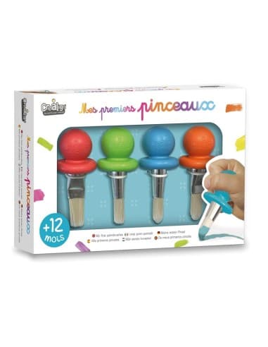Mes Premiers Pinceaux – Lot de 4 pinceaux ergonomiques - Crealign'