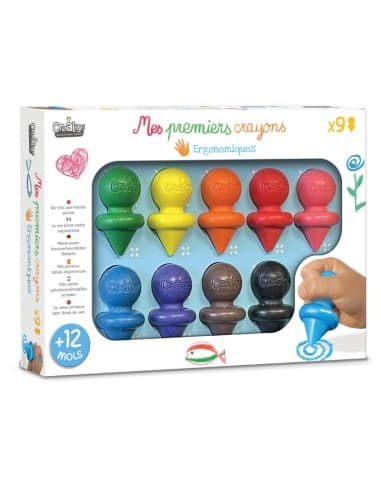 Mes Premiers Crayons x 9 – Coffret ergonomiques - Crealign'