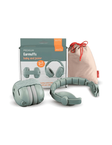 Casque antibruit évolutif vert Zazu – Protection auditive bébé et enfant 0-4 ans