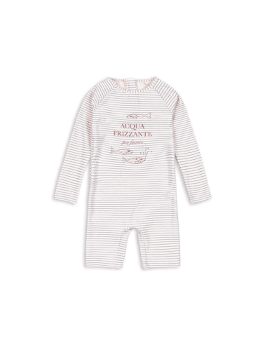 Combinaison de bain maillot de bain Anti-UV Aster Stripe Blue Bleu 2 ans