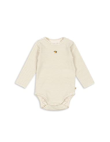 Body à manches Longues en coton biologique Tea Stripes 12 mois