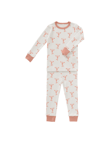 Pyjama enfant 2 pièces Blanc Homard Corail Blanc 2 ans