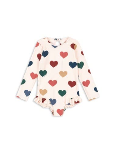 Maillot de bain Manuca avec manches Anti-UV Bon Cœur Coloré 2 ans