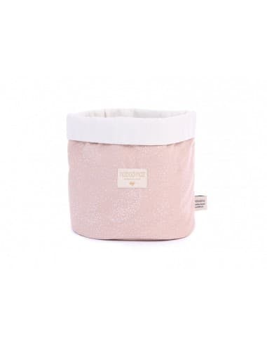 Panier de rangement Rose White bubble Misty pink - M Rose