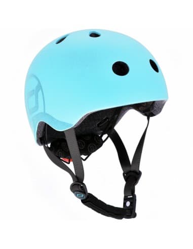 Casque de sécurité enfant pour porteur, trottinette ou vélo Bleu tuquoise Bleu S