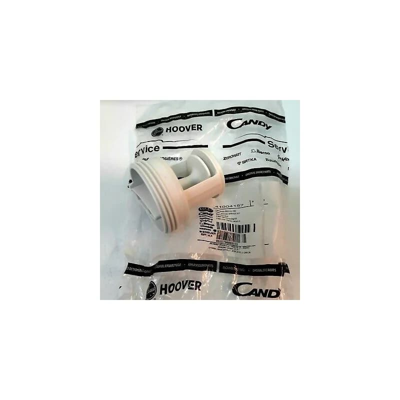 Filtre bouchon pour pompe de vidange de lave-linge Candy - Hoover 41004157 (pièce d'origine) Candy