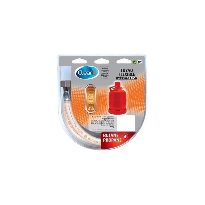 Tuyau gaz But/Pro garantie 10ans pour Table et cuisiniere gaz Brandt (pièce d'origine) CLEARIT