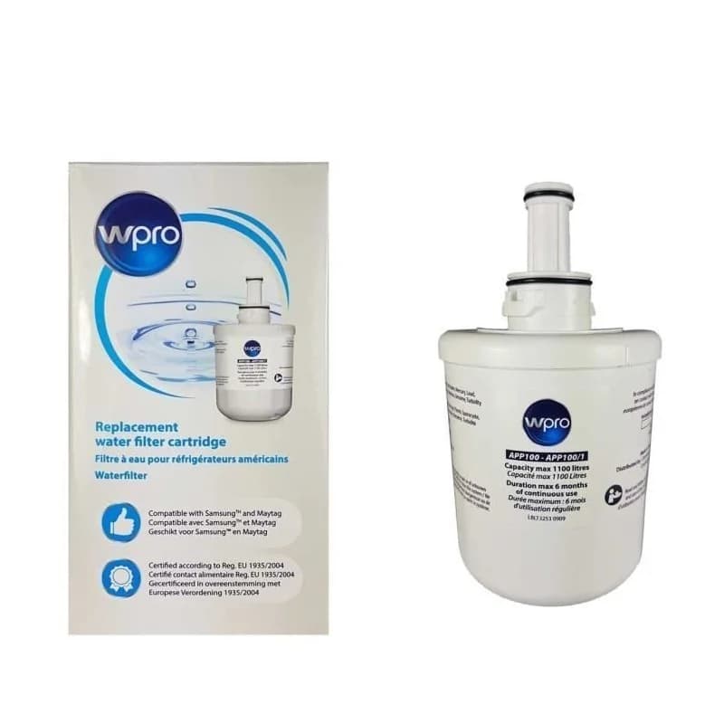 Cartouche Filtre à eau pour réfrigérateur Samsung (pièce adaptable Wpro) WPRO