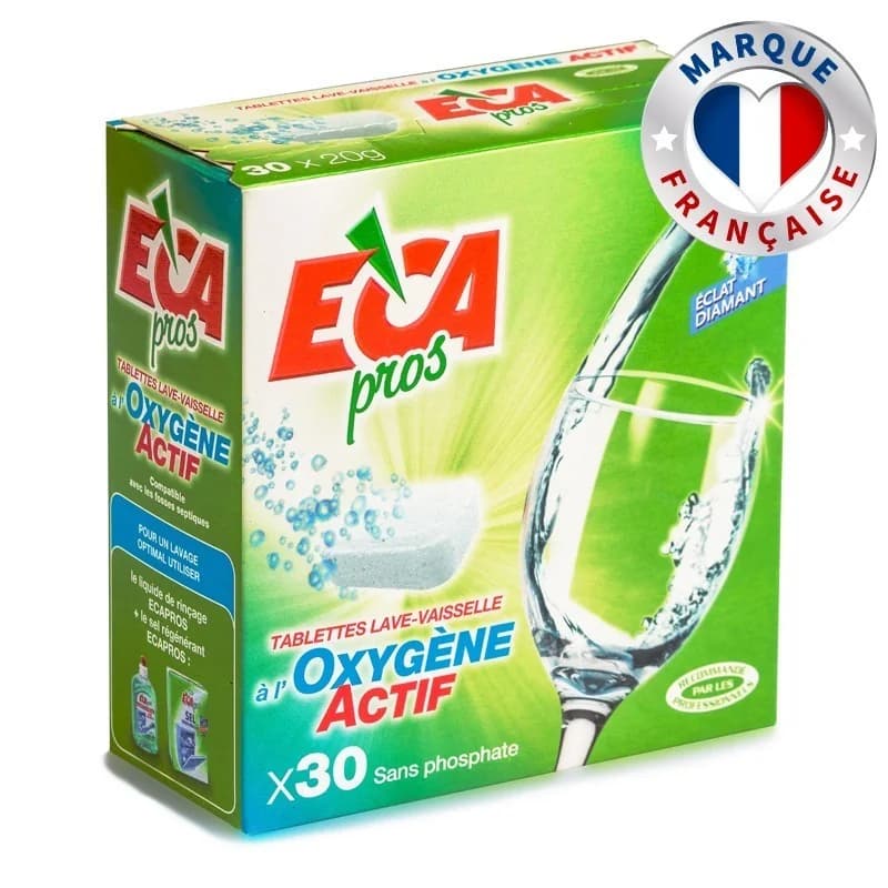 Tablettes de lavage 30 doses - lessive pour lave vaisselle - ECA pro 085 (produit d'origine) ECA pro