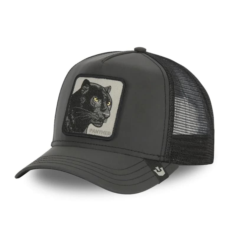 Goorin Bros - Casquette Trucker PANTHER - Panthère Noire Taille Unique Réfléchissant