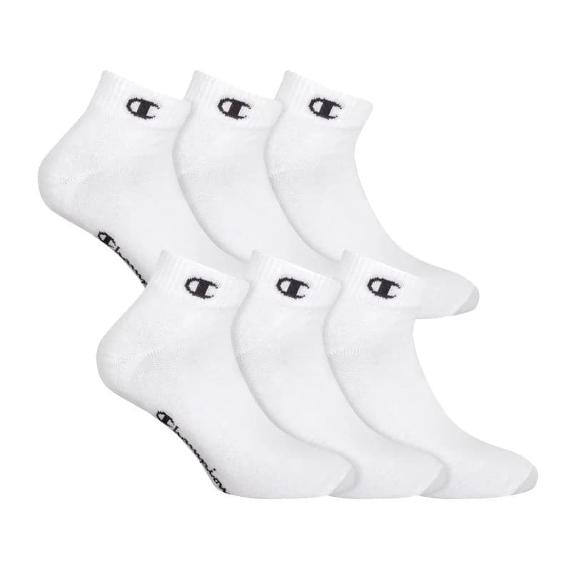 Champion - Lot de 3 Paires de Chaussettes Quarter Legacy Blanc 39-42