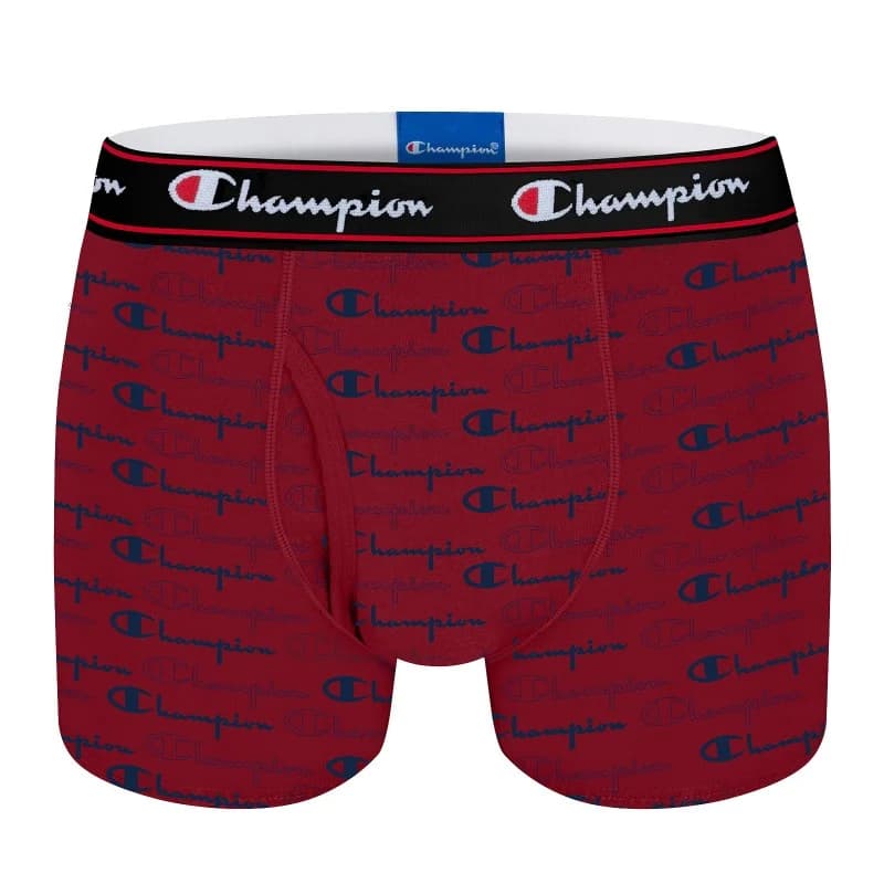 Champion - Boxer Homme Coton Rochester XXL Rouge