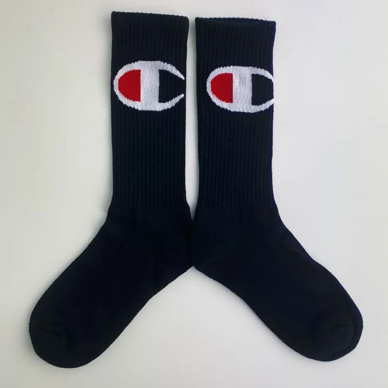 Champion - Chaussettes Crew Rochester Big "C" Noir 35-38