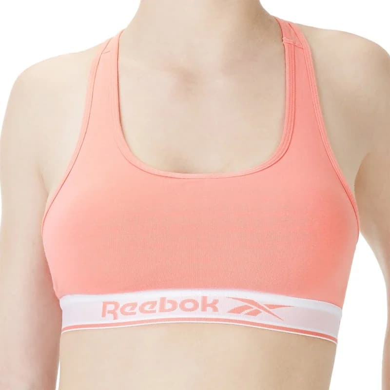 Reebok - Brassière Coton GRACE avec pads amovibles M Rose