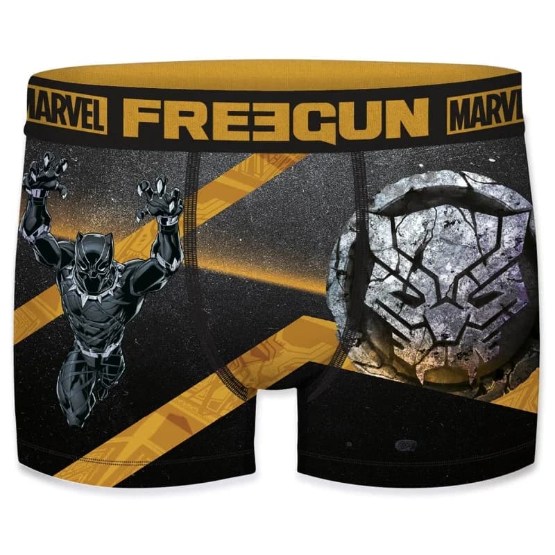 Freegun - Boxer Homme Marvel Avengers Black Panther XL Jaune