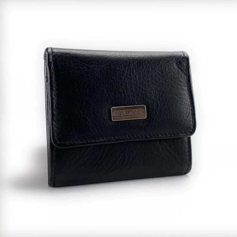 Elephant d'Or - Porte Monnaie en Cuir - Taille 10cm*8,5cm Noir