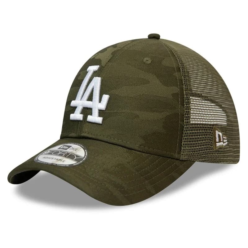 New Era - Casquette Trucker Home Field Los Angeles Dodgers Kaki Taille Unique