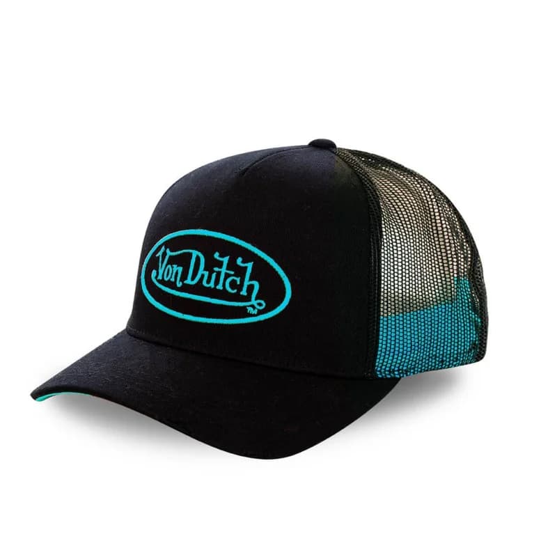 Von Dutch - Casquette Classic Trucker Neon Bleu Cyan Taille Unique