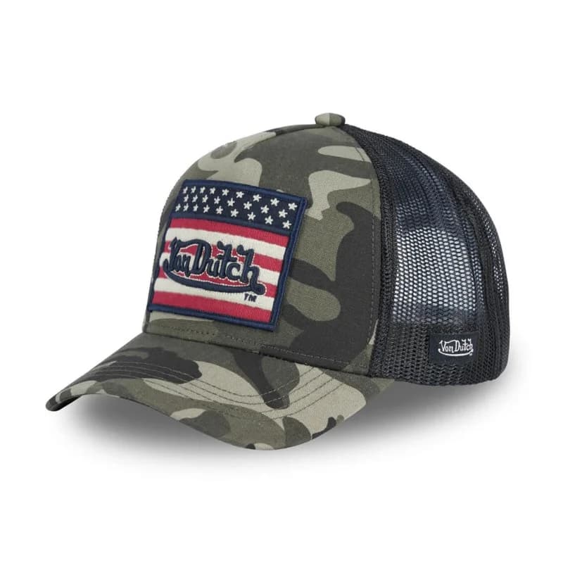 Von Dutch - Casquette Trucker USA Flag Taille Unique Camouflage