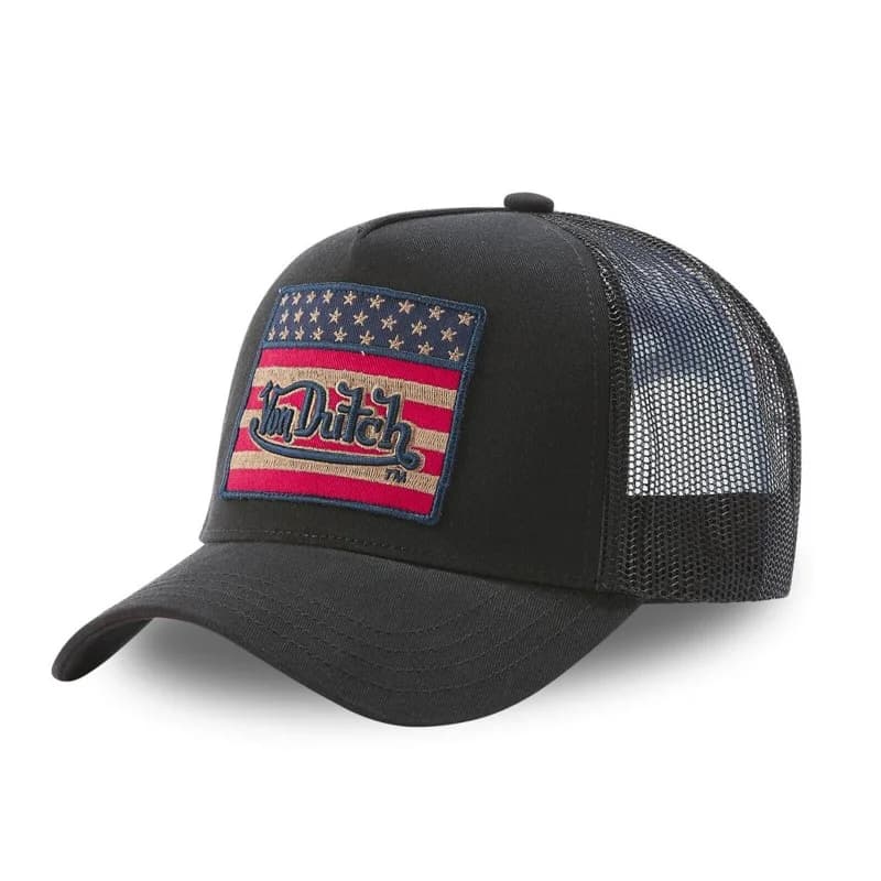 Von Dutch - Casquette Trucker USA Flag Noir Taille Unique