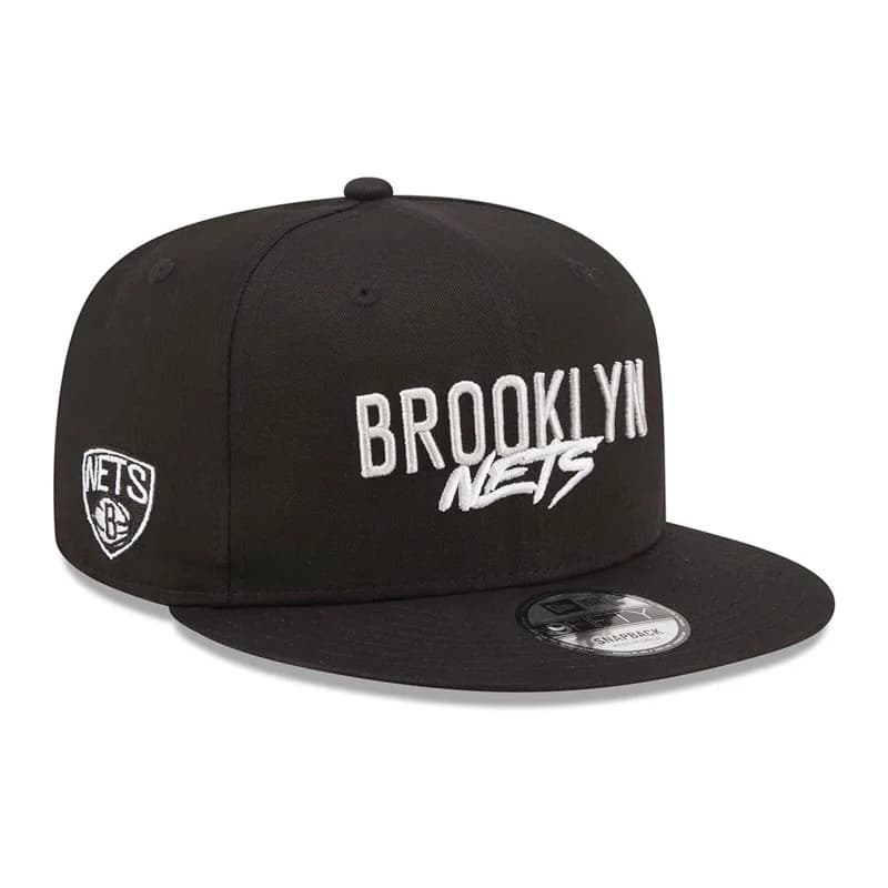 New Era - Casquette 9FIFTY Brooklyn Nets NBA Script Team Noir M/L