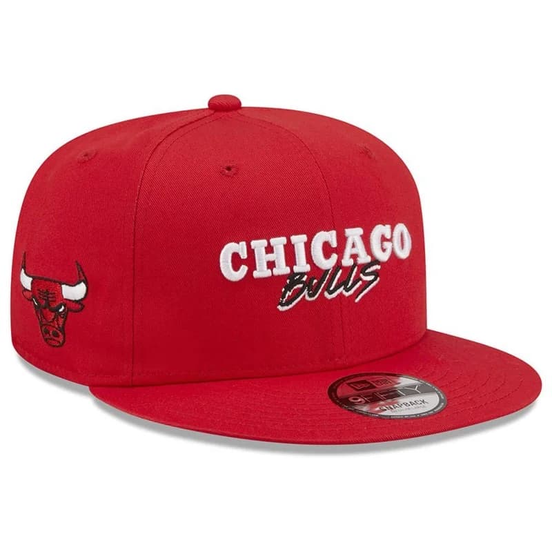 New Era - Casquette 9FIFTY Chicago Bulls NBA Script Team Rouge S/M
