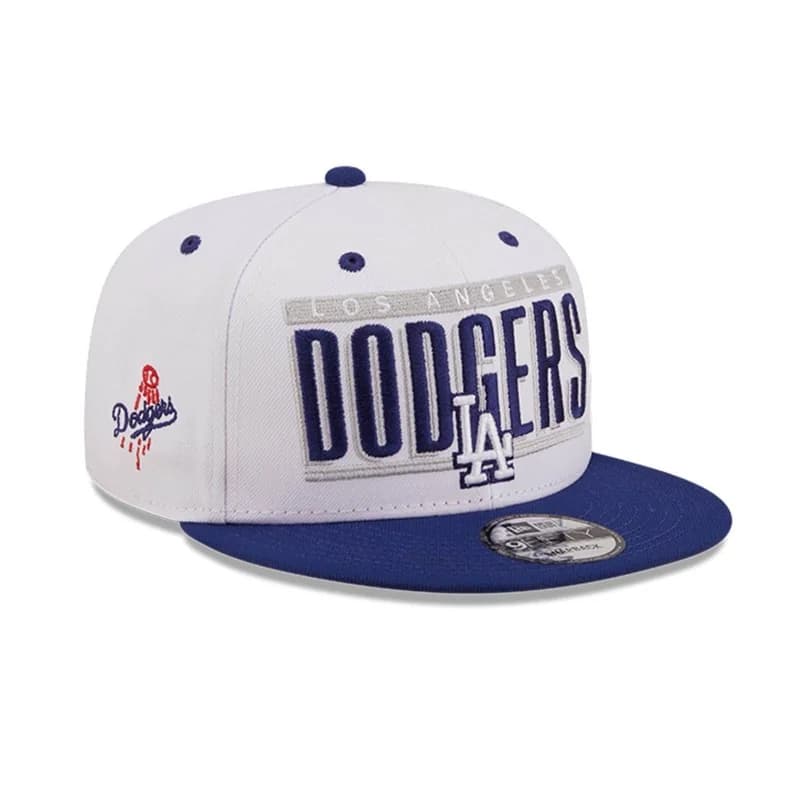 New Era - Casquette 9FIFTY Los Angeles Dodgers Retro Title MLB Blanc M/L
