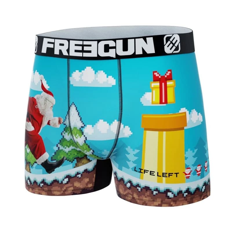 Freegun - Boxers Garçon Collection de Noël 2022 Jaune 10-12 ans
