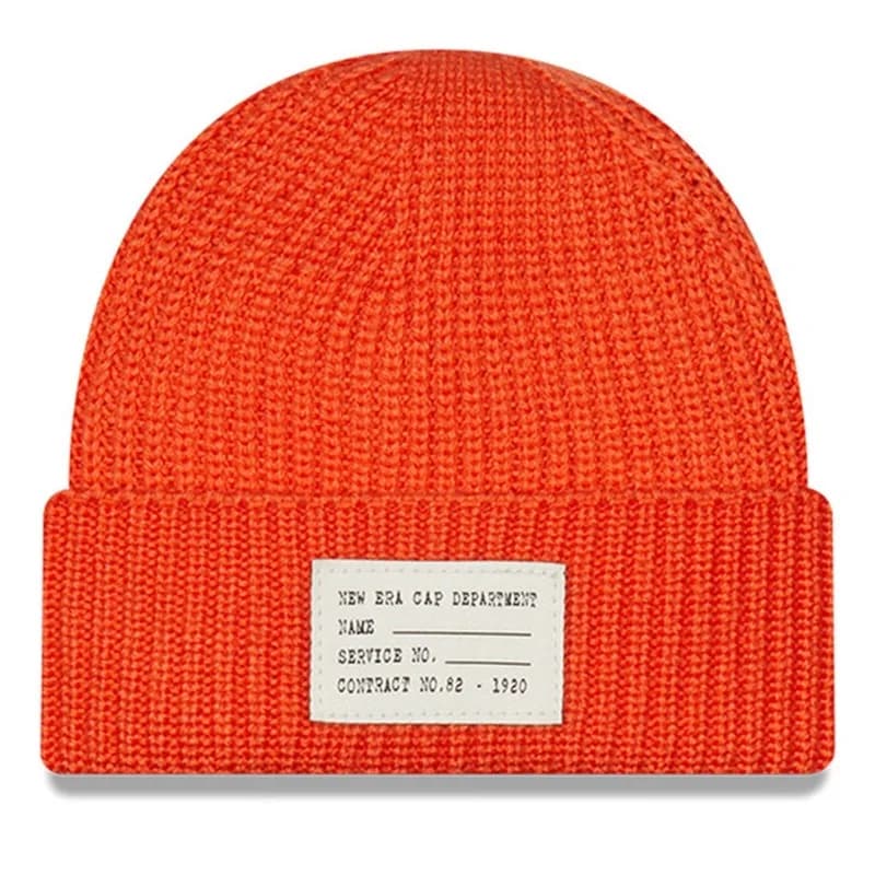New Era - Bonnet New Era Wool Mix Short Cuff Orange Taille Unique