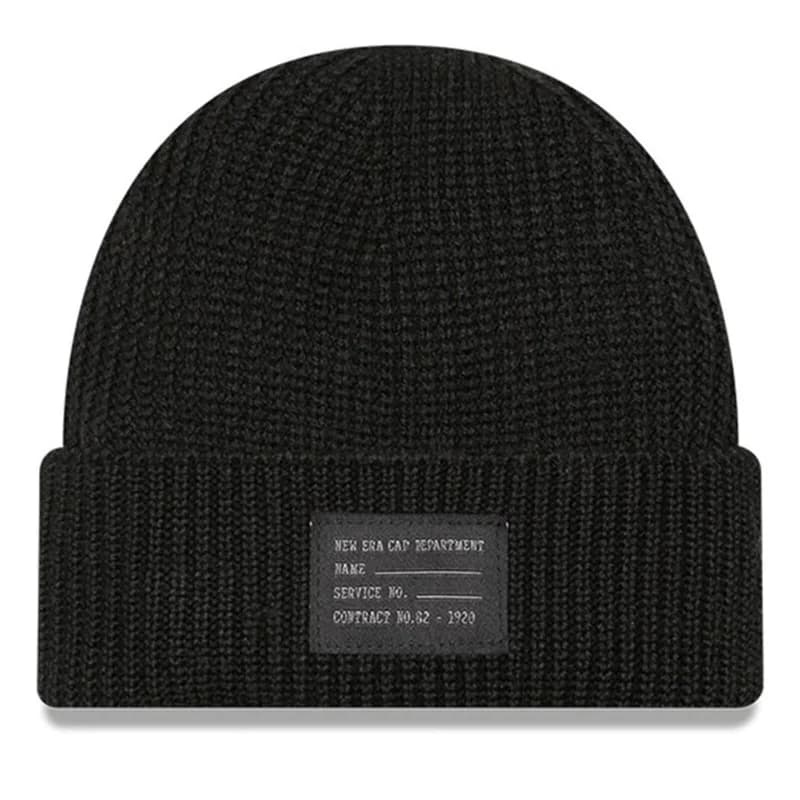 New Era - Bonnet New Era Wool Mix Short Cuff Noir Taille Unique
