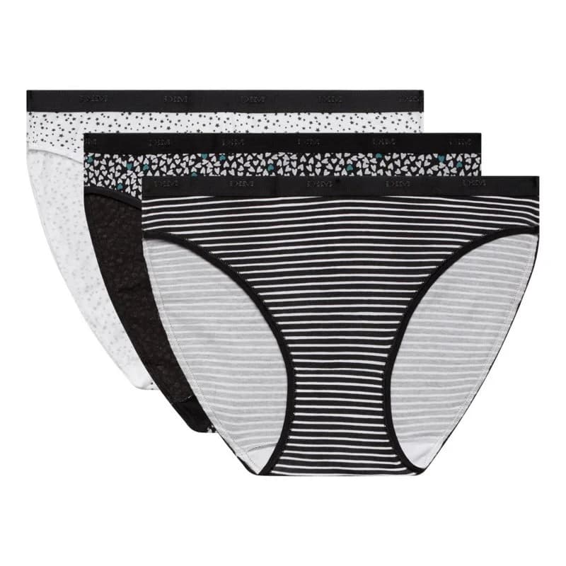 Dim - Lot de 3 Culottes Fantaisie Coton Stretch "Les Pockets de Dim" M DIM Love