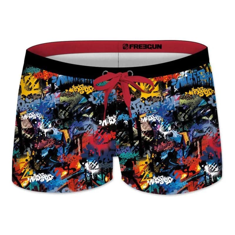 Freegun - Maillot de Bain Garçon "Tag" Rouge 6-8 ans