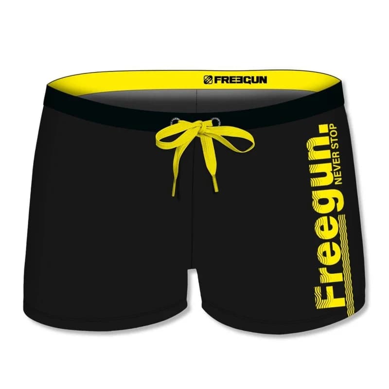 Freegun - Maillot de Bain Garçon "Never Stop 23" Jaune 12-14 ans