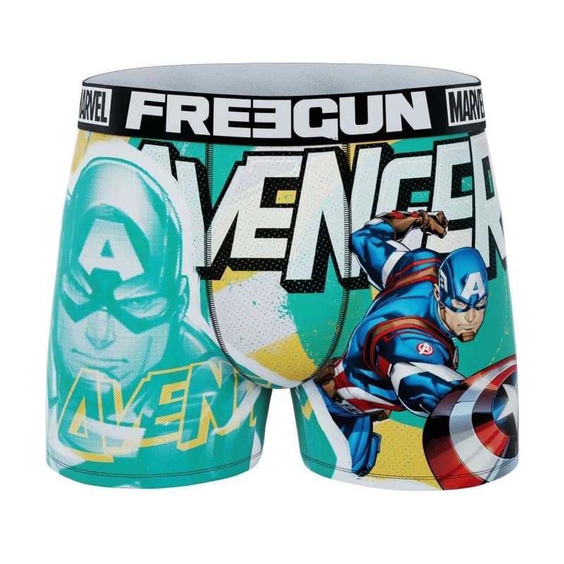 Freegun - Boxer Homme Marvel Captain America S Turquoise
