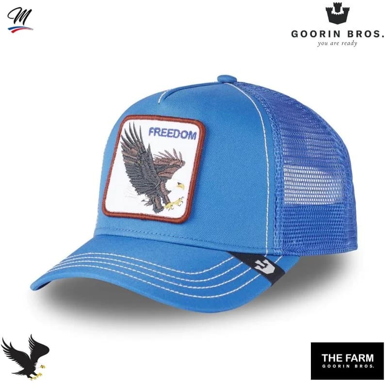 Goorin Bros - Casquette Trucker FREEDOM - Aigle Bleu Taille Unique