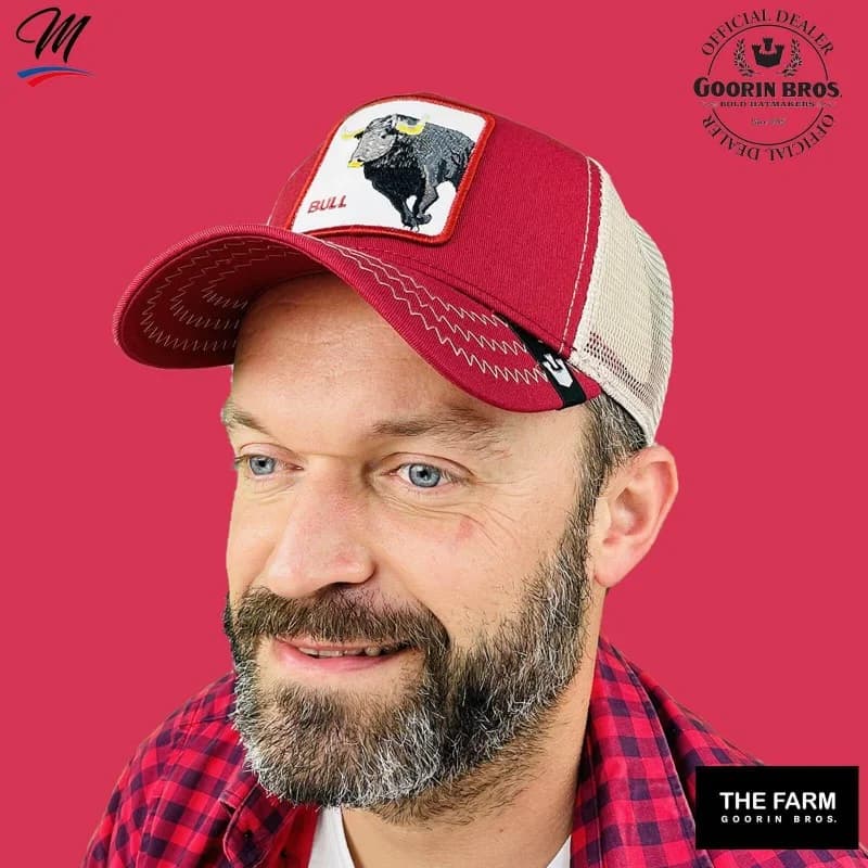 Goorin Bros - Casquette Trucker BULL - Taureau Rouge Taille Unique