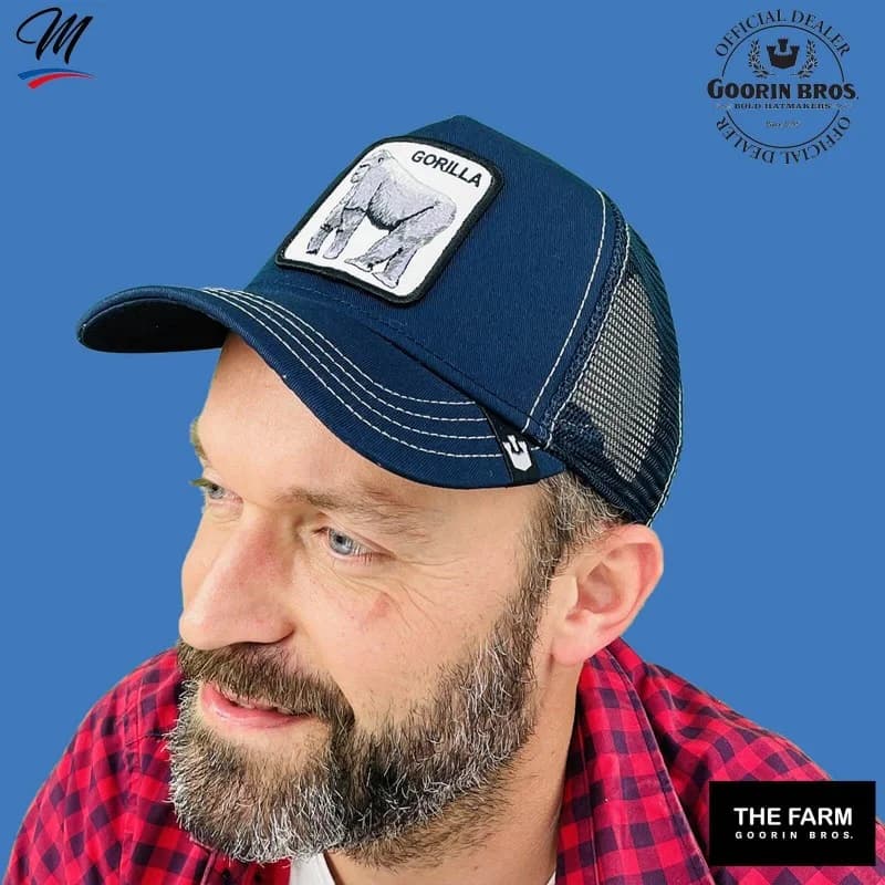 Goorin Bros - Casquette Trucker GORILLA - Gorille Bleu Marine Taille Unique