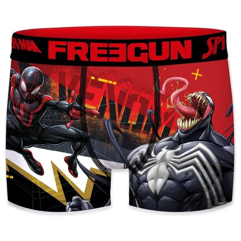 Freegun - Boxer Garçon Marvel Ultimate Spider-Man Noir 8-10 ans