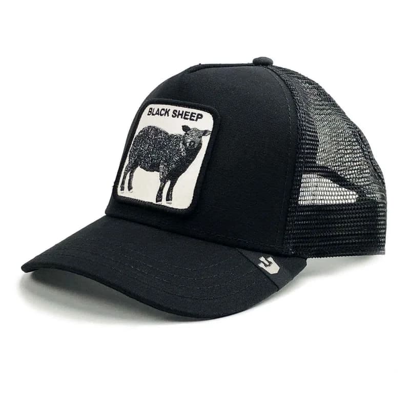 Goorin Bros - Casquette Trucker BLACKSHEEP - Mouton Noir et Blanc Taille Unique