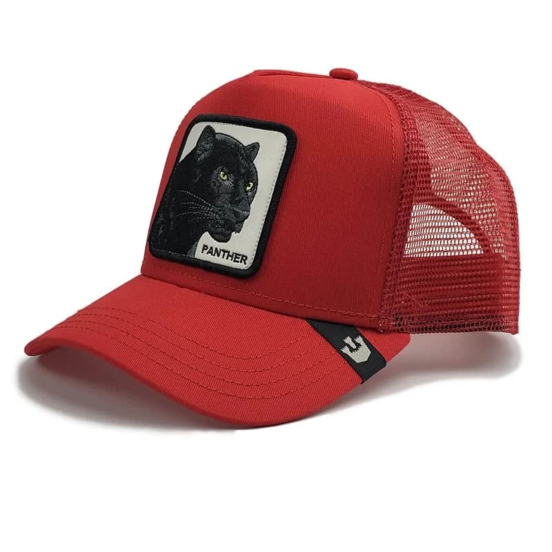 Goorin Bros - Casquette Trucker PANTHER - Panthère Noire Rouge Taille Unique